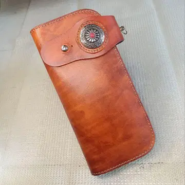 라이더스 지갑 바이커스 지갑 롱 지갑 장지갑 천연 가죽