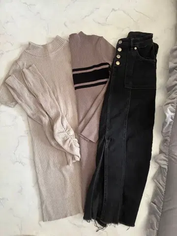 미니 기장 타이트 니트 원피스 묶음 판매