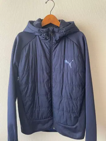 푸마 PUMA 후드 부착 네이비 자켓 S