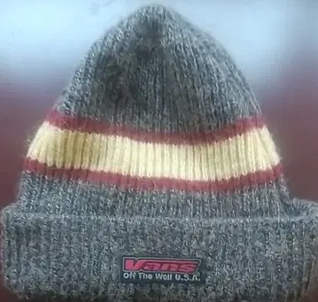 80s Vans usa 자수 패치 비니 구제 의류