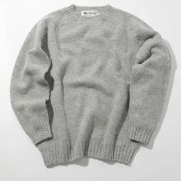 스코틀랜드제 할리 오브 스코틀랜드 별주 샤기 니트