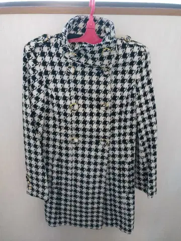 하운드투스 패턴 코트 11호 미사용