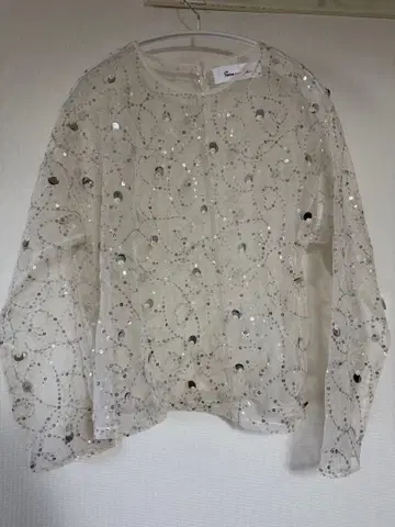 Sara Mallika Shiny Sequin Embroidery Top