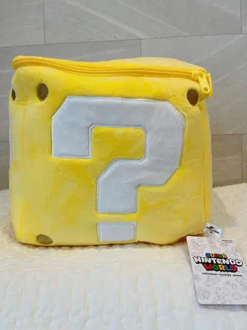 usj 닌텐도 물음표 블록 쿠션 파이어플라워 봉제 인형