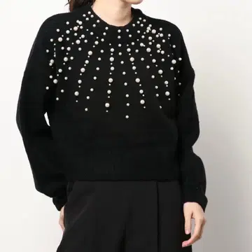 GYDA 제이다 TOPS 니트탑 파티 비쥬 니트 반짝반짝 블랙