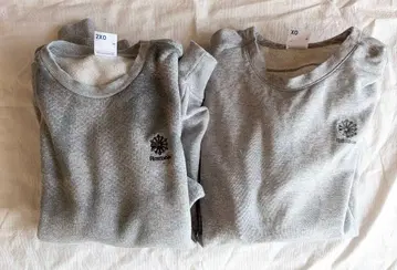 리복 그레이 긴팔 티셔츠 2XO