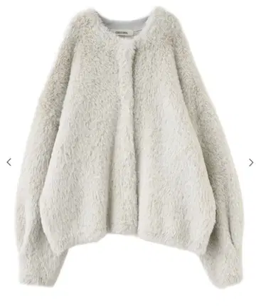 코코딜 이번 시즌 더블 페이스 페더 니트 아우터