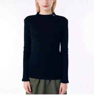 LACOSTE 라코스테 모크넥 롱 슬리브 T셔츠 블랙