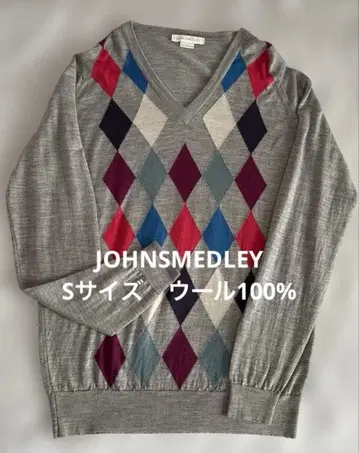존스메들리 남성용 S 사이즈 V넥 니트
