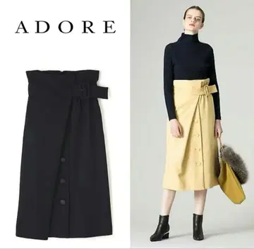 ADORE 아도어 브라이트 트윌 스커트 랩스커트