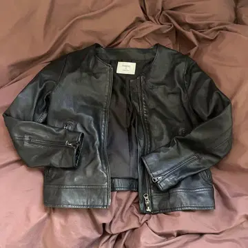 STUDIOUS 블랙 가죽 자켓