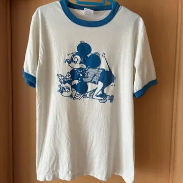 미키 미니 프린트 T셔츠 M