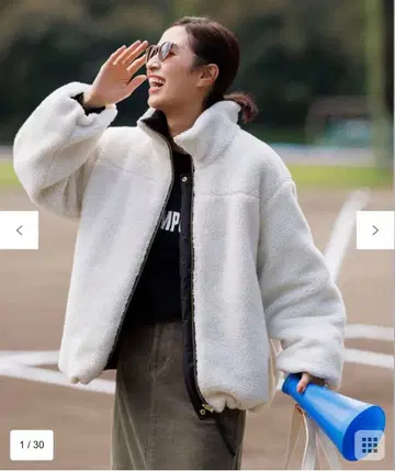 [ TAION x UNFILO ] 리버서블 보아 다운 S 사이즈