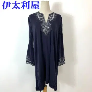 이타리야 긴팔 롱 원피스 퍼플 스팽글 자수 15 C4938