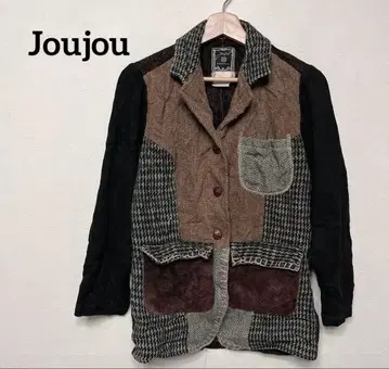 Joujou 패치워크 테일러드 자켓 아우터 개성있는 스타일리쉬한
