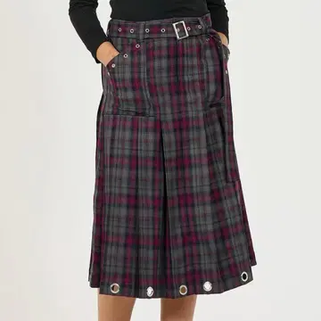 TINA : JOJUN 티나조준 타탄 체크 플리츠 스커트