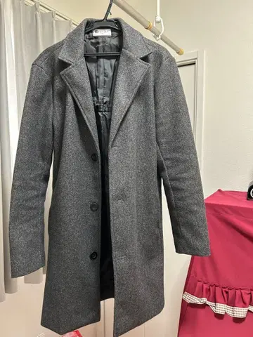 BENQUE 그레이 체스터 코트 M 사이즈