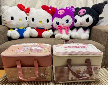 (미사용 새상품) 6종 세트 BIG 봉제 인형 백 키티 쿠로미