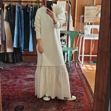 mimae 리브 니트 원피스