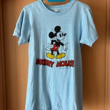미키마우스 T셔츠 라이트 블루