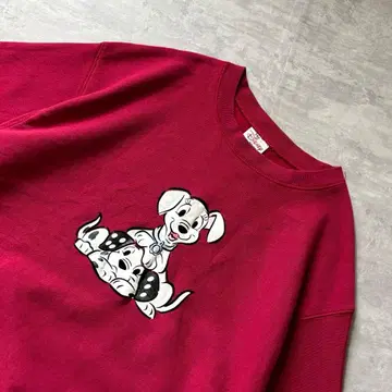 90s 빈티지 디즈니 101마리 강아지 리버스 위브