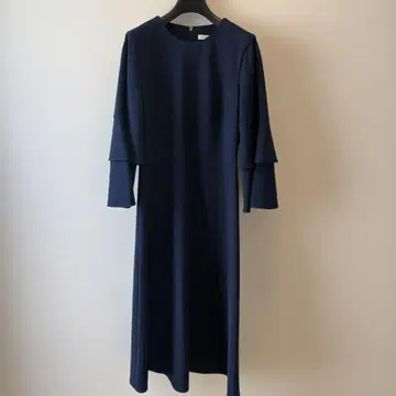 Tibi 네이비 플레어 슬리브 원피스 사이즈 2