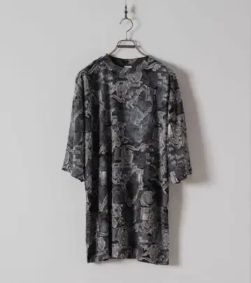 Casper John 시스루 자카드 빅 t셔츠