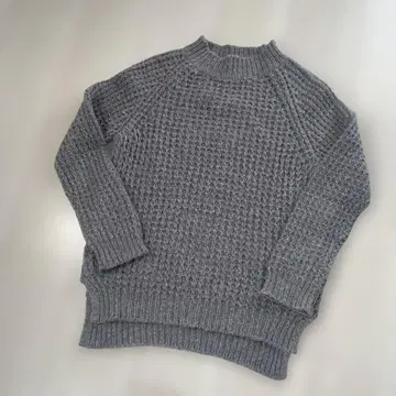 COMME CA ISM 그레이 니트 스웨터 사이즈 7