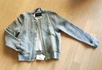 새상품 스픽앤스팬 퀼트 블루종 그레이