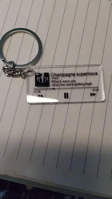 Oasis Champagne Supernova 키링