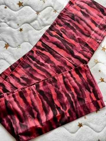 메이센 앤티크 기모노 기모노 핑크 산과 같은 순수 실크