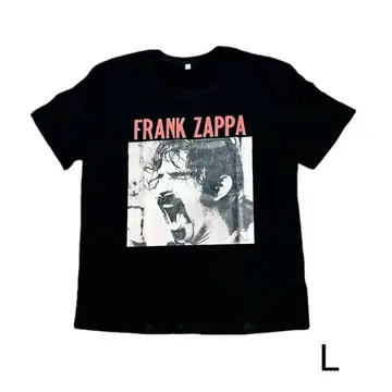 [ 새상품 L ] FRANK ZAPPA 프랭크 자파 락 셔츠 블랙