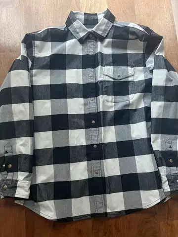 THE NORTH FACE 체크 무늬 긴팔 셔츠 M