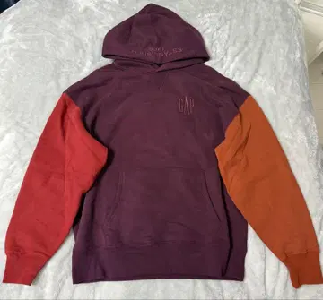 GAP 후드 부착 후드티 퍼플 오렌지