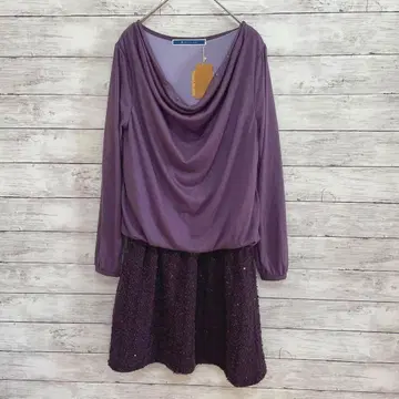 미사용 택 포함 [더 엠포리움] 원피스 절개 무릎 기장 이소재 스팽글