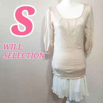 WILLSELECTION 화이트 계열 프릴 원피스