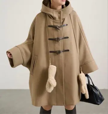 FRAMeWORK 멜톤 더플 판초 코트