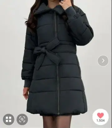 cenea 2way 프론트 지퍼 미들 충전솜 코트 블루 계열