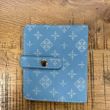 Daily russet 스카이블루 이단 접이식 지갑