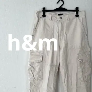 화이트 카고 팬츠 4 포켓