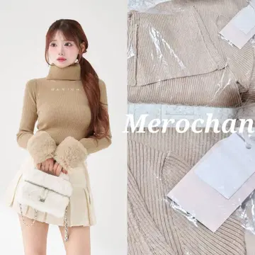 다리치 스무스 퍼 리브 니트탑 BEG