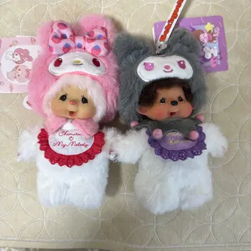 치무땅 x 마이멜로디 몽치치 x 쿠로미 키체인 2개 세트 산리오