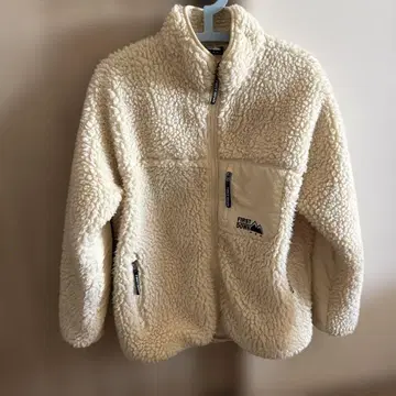 FIRST DOWN 플리스 자켓 F 사이즈 아이보리