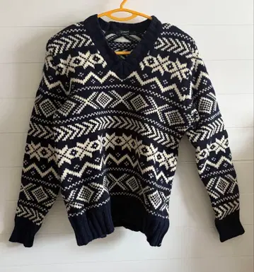 J.Crew 100% 램스울 V넥 스웨터