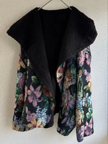 [jouetie] 고블랑 보아 리버서블 블루종 블랙 M