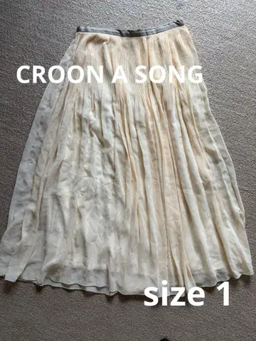 CROON A SONG 플리츠 스커트 M