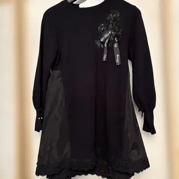 Super Beauty 블랙 비즈 장식 튜닉 미사용 새상품