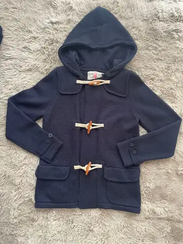 12월 17일 처분 BEAMS BOY 니트 더플 코트 후드 부착