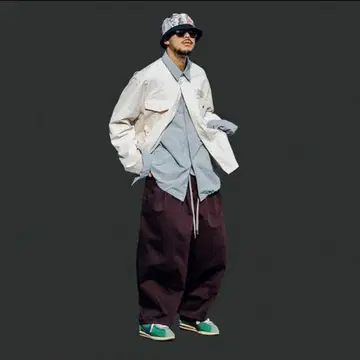 anglan 헨리 넥 필드 셔츠 재킷