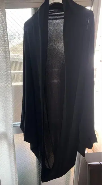 LIMI feu 블랙 롱 가디건